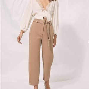 Wilfred by Aritzia Tie-Front High Waisted Pants
